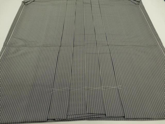 平和屋着物＊夏物　男性　馬乗り袴　縦絽　縞　正絹　逸品　CABB9844ze