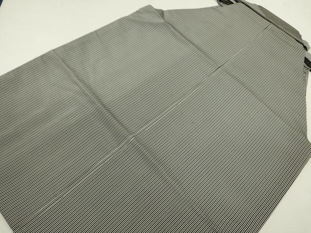 平和屋着物＊夏物　男性　馬乗り袴　縦絽　縞　正絹　逸品　CABB9844ze