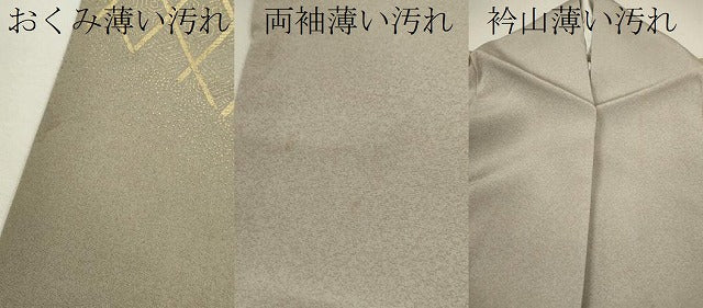 平和屋着物■訪問着 手描き 籬風景文 暈し染め 金彩 正絹 逸品 CABB9869ze