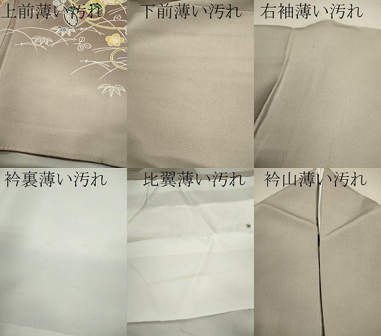 平和屋着物■豪華色留袖　吹き寄せ文　暈し染め　金彩　正絹　逸品　CABB9908ze