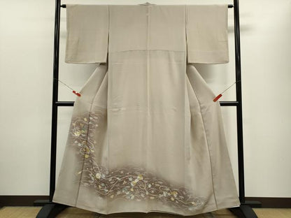 平和屋着物■豪華色留袖　吹き寄せ文　暈し染め　金彩　正絹　逸品　CABB9908ze