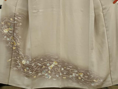 平和屋着物■豪華色留袖　吹き寄せ文　暈し染め　金彩　正絹　逸品　CABB9908ze