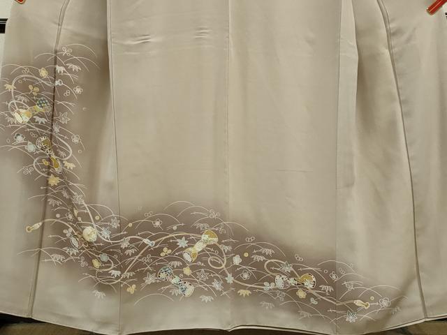 平和屋着物■豪華色留袖　吹き寄せ文　暈し染め　金彩　正絹　逸品　CABB9908ze