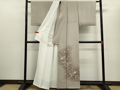 平和屋着物■豪華色留袖　吹き寄せ文　暈し染め　金彩　正絹　逸品　CABB9908ze