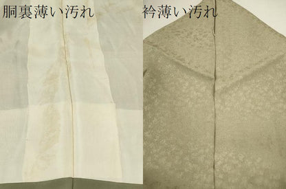 平和屋着物■訪問着 草花文 暈し染め 正絹 逸品 CABB9934ze