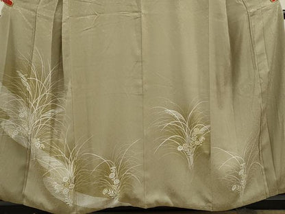 平和屋着物■訪問着 草花文 暈し染め 正絹 逸品 CABB9934ze