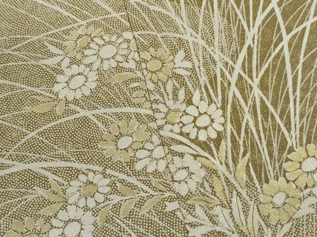 平和屋着物■訪問着 草花文 暈し染め 正絹 逸品 CABB9934ze