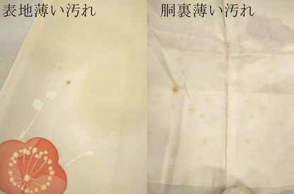 平和屋着物■上質な小紋 枝梅文 暈し染め 金彩 正絹 逸品 CABB9936ze