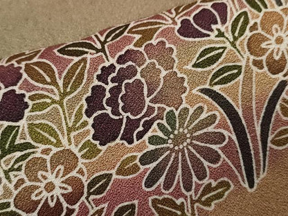 平和屋着物■訪問着 草花文 暈し染め 正絹 逸品 CABB9939ze