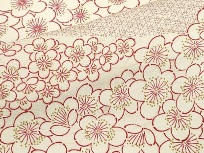 平和屋着物■上質な小紋 切嵌吉祥梅文 正絹 逸品 CABB9946ze