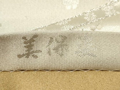 平和屋着物◎全通柄袋帯 綴れ 作家物 屏風花鳥文 美保姿 金銀糸 正絹 逸品 CABB9973ze