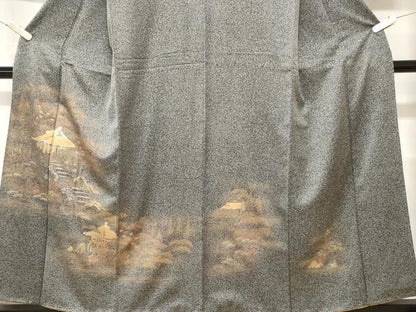 平和屋着物■訪問着 風景文 金彩 正絹 逸品 CABC0040ev