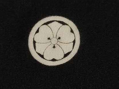 平和屋着物■豪華黒留袖　総刺繍　駒刺繍　飛鶴渡り橋花文　正絹　逸品　CABC0045ev
