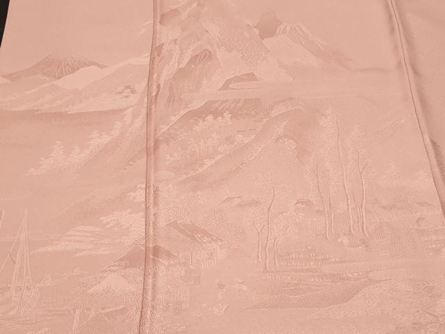 平和屋着物■豪華色留袖 作家物 東海道名所図 虹色 正絹 逸品 CABC0133ev