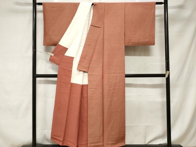 平和屋着物■江戸小紋 内田秀一作 寄せ小紋柄 反端付き 正絹 逸品 CABC0137ev