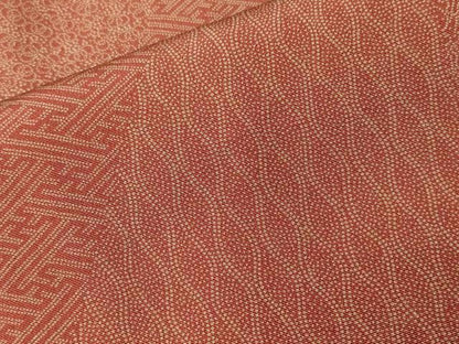 平和屋着物■江戸小紋 内田秀一作 寄せ小紋柄 反端付き 正絹 逸品 CABC0137ev