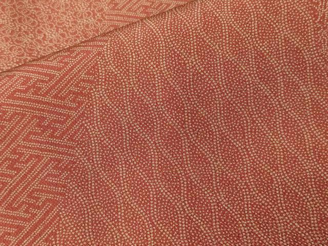 平和屋着物■江戸小紋 内田秀一作 寄せ小紋柄 反端付き 正絹 逸品 CABC0137ev