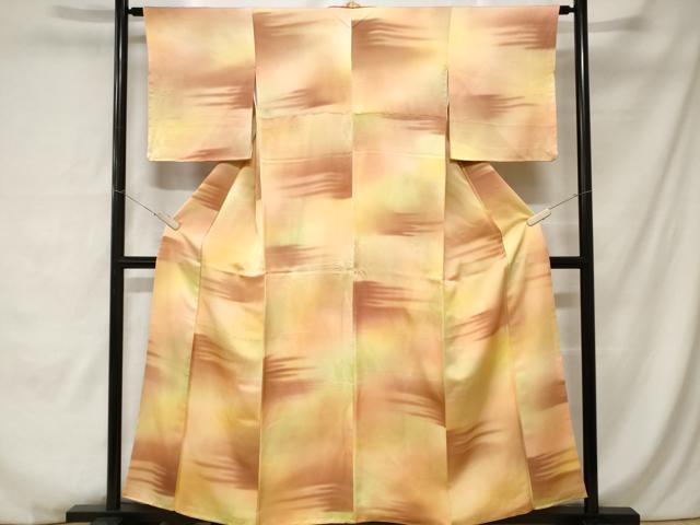 平和屋着物■上質な小紋 霞文 暈し染め 正絹 逸品 CABC0142ev