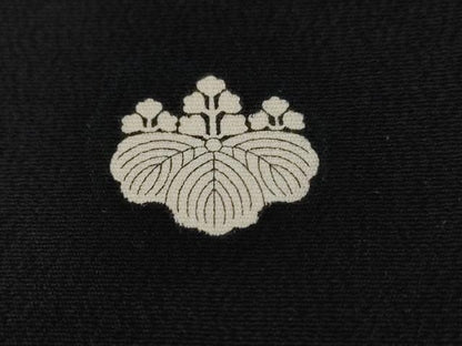 平和屋着物■豪華黒留袖 刺繍 貝合わせ貝桶花文 暈し染め 金銀彩 正絹 逸品 CABC0151ev