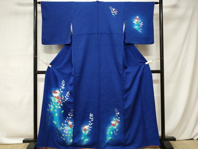 平和屋着物■訪問着 枝花文 暈し染め 正絹 逸品 CABC0157ev