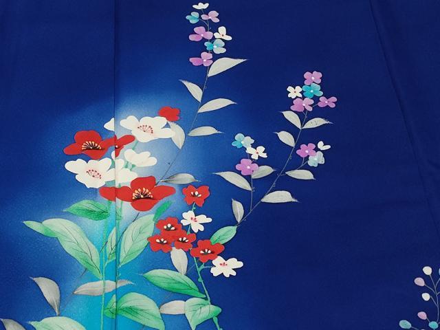 平和屋着物■訪問着 枝花文 暈し染め 正絹 逸品 CABC0157ev