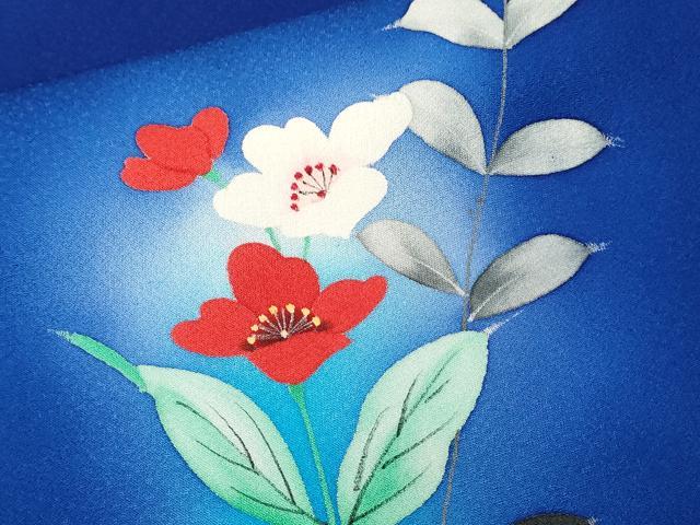 平和屋着物■訪問着 枝花文 暈し染め 正絹 逸品 CABC0157ev