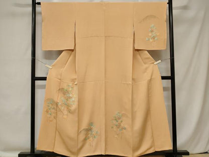 平和屋着物■訪問着 刺繍 遠山楓文 金彩 正絹 逸品 CABC0164ev