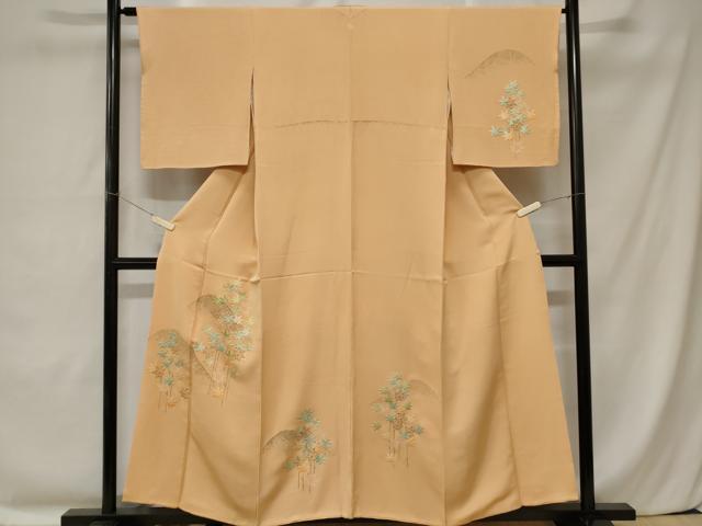 平和屋着物■訪問着 刺繍 遠山楓文 金彩 正絹 逸品 CABC0164ev