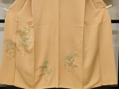 平和屋着物■訪問着 刺繍 遠山楓文 金彩 正絹 逸品 CABC0164ev