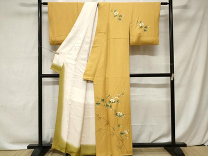 平和屋着物■訪問着 枝花文 金彩 正絹 逸品 CABC0166ev