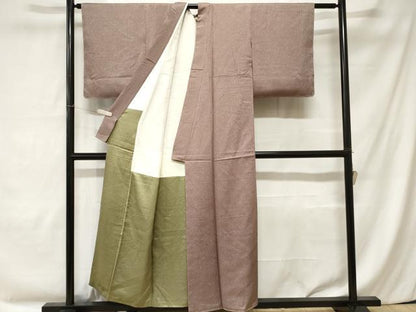 平和屋着物■上質な小紋 箔散らし文 正絹 逸品 未使用 CABC0169ev