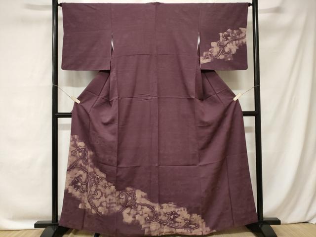 平和屋着物■訪問着 更紗花唐草文 正絹 逸品 CABC0199ev