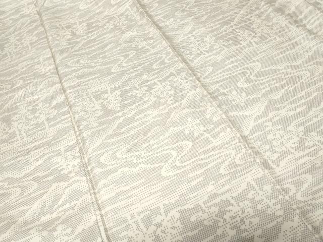 平和屋着物■上質な紬 流水遠山樹林文 正絹 逸品 CABC0230ev