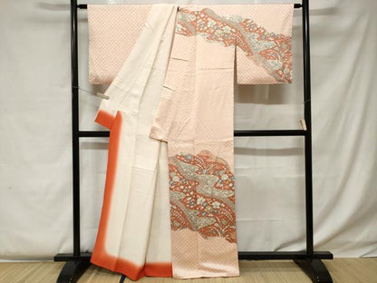 平和屋着物■訪問着 絞り 辻が花 正絹 逸品 CABC0277ev