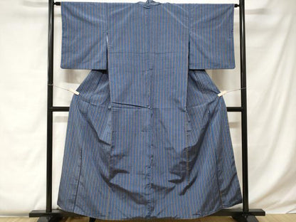 平和屋着物■上質な紬 縞 正絹 逸品 CABC0303ev