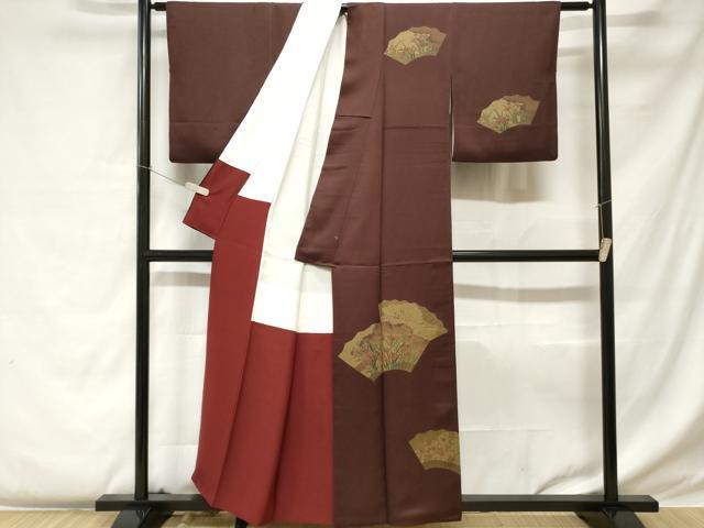 平和屋着物■訪問着 刺繍 杜若 正絹 逸品 CABC0304ev