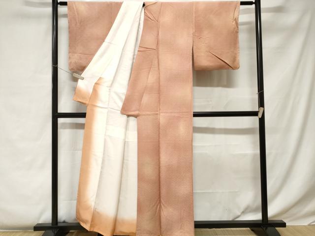 平和屋着物■上質な小紋 青海波文 霞文 暈し染め 正絹 逸品 CABC0326ev