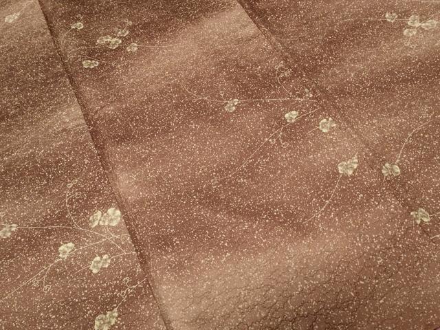 平和屋着物■上質な小紋 枝花文 暈し染め 正絹 逸品 CABC0350ev