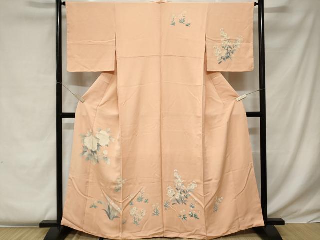 平和屋着物■訪問着 草花文 正絹 逸品 CABC0360ev