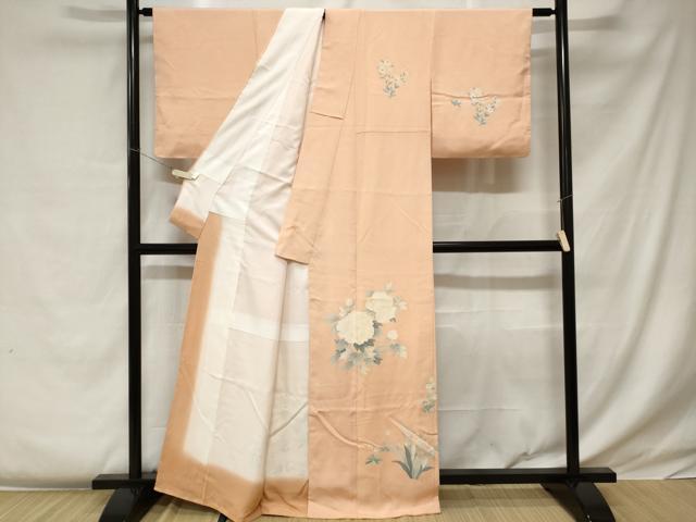 平和屋着物■訪問着 草花文 正絹 逸品 CABC0360ev