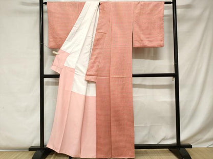 平和屋着物■上質な小紋 花繋 正絹 逸品 CABC0366ev