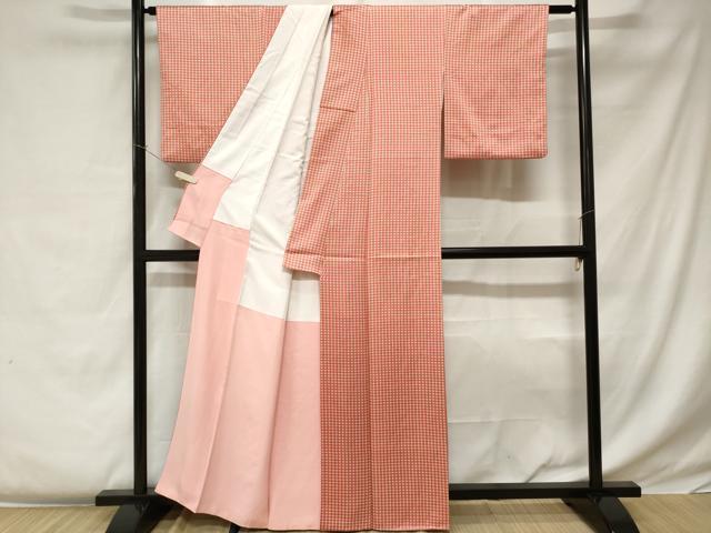 平和屋着物■上質な小紋 花繋 正絹 逸品 CABC0366ev