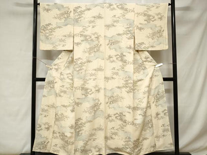 平和屋着物■上質な小紋 雲取り風景文 正絹 逸品 CABC0376ev