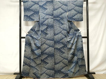 平和屋着物■上質な小紋 草花文 三越扱い 正絹 逸品 CABC0378ev
