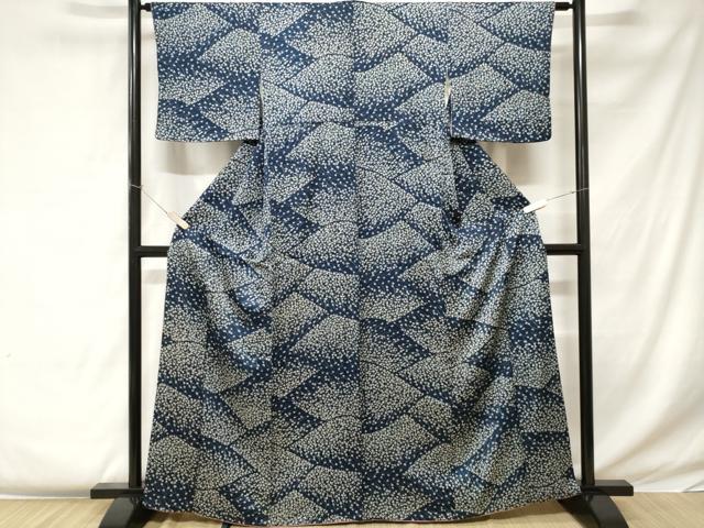 平和屋着物■上質な小紋 草花文 三越扱い 正絹 逸品 CABC0378ev