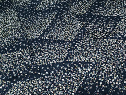 平和屋着物■上質な小紋 草花文 三越扱い 正絹 逸品 CABC0378ev