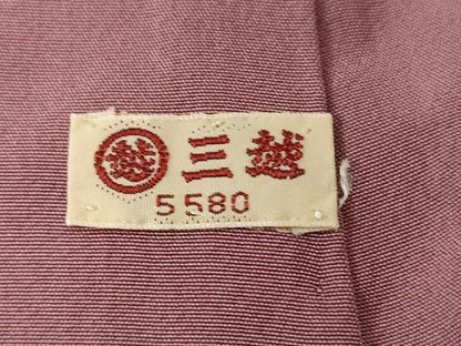 平和屋着物■上質な小紋 草花文 三越扱い 正絹 逸品 CABC0378ev
