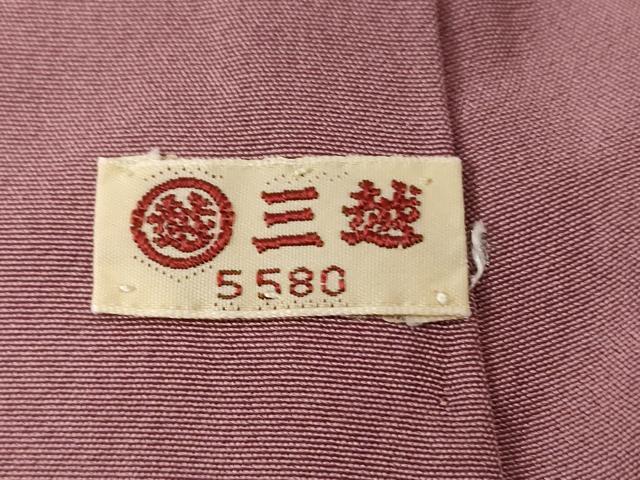 平和屋着物■上質な小紋 草花文 三越扱い 正絹 逸品 CABC0378ev