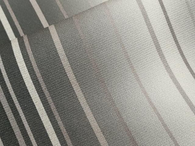 平和屋着物●訪問着 縞 霞文 暈し染め 正絹 逸品 CABC0388ev