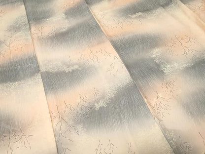 平和屋着物■上質な小紋 樹林文 暈し染め 正絹 逸品 CABC0434ev